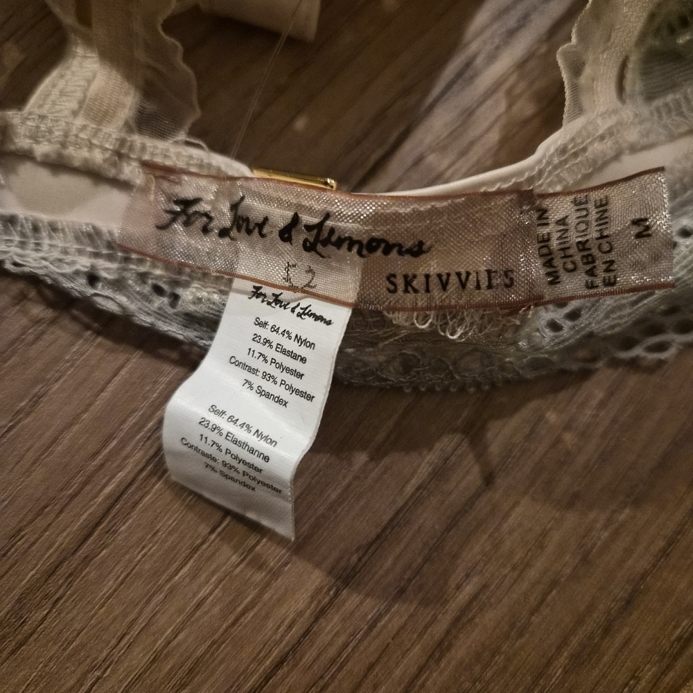 For Love And Lemons Lucienne Lace Bra Medium - Picture 9 of 9